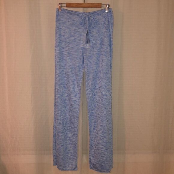 Becca L Whisper Lightweight Knit Swim Cover Up Pants in Blue - Picture 5 of 14